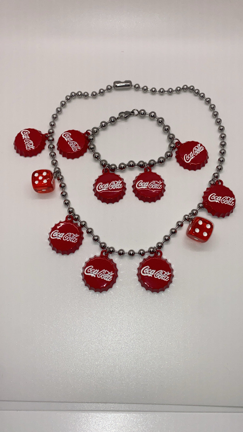 Cola charm necklace