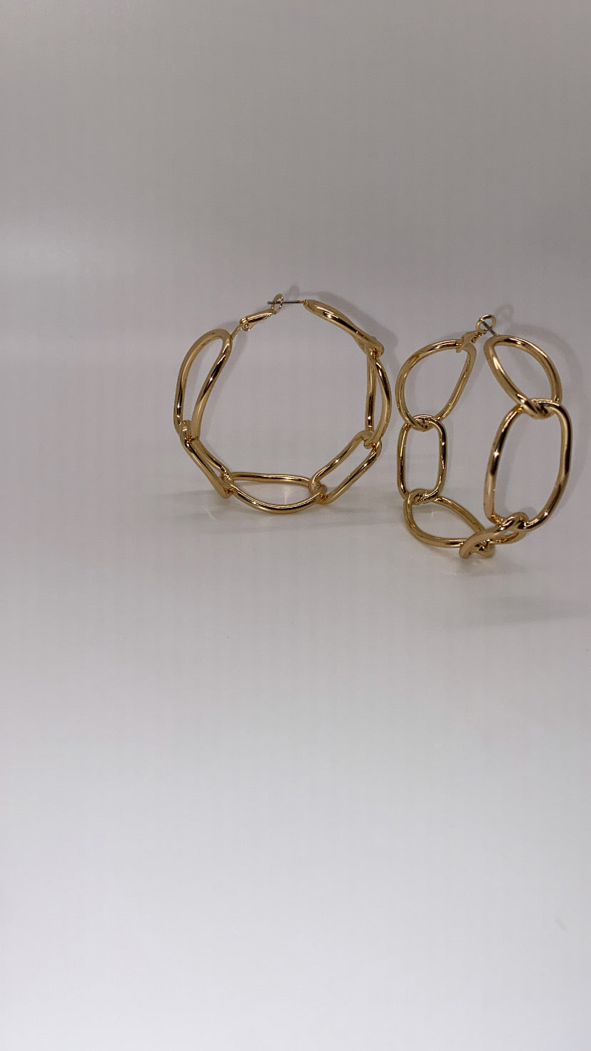 Love Language hoop earrings